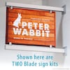 Gyford Décor Single Blade Sign Hardware Kit for 1/4" Thick Sign Material (plastic not included) SLK-BL-250